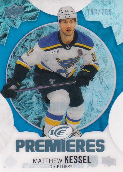 insert RC karta MATTHEW KESSEL 23-24 UD Ice Premieres Blue /799